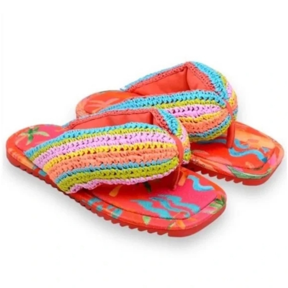 Farm RIO Colorful Crochet PUFFY